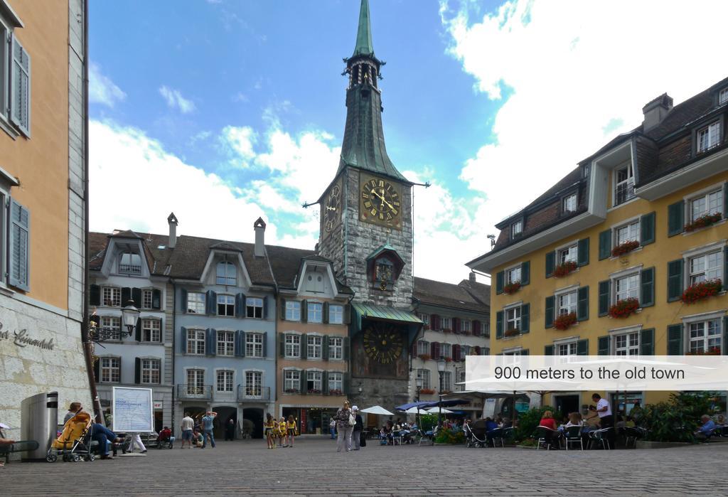 Baeren Self Check-In Hotel Solothurn Bagian luar foto
